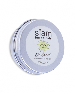 Siam Botanicals Bio Gaurd Face Mineral Sun Protection with cosmos Logo