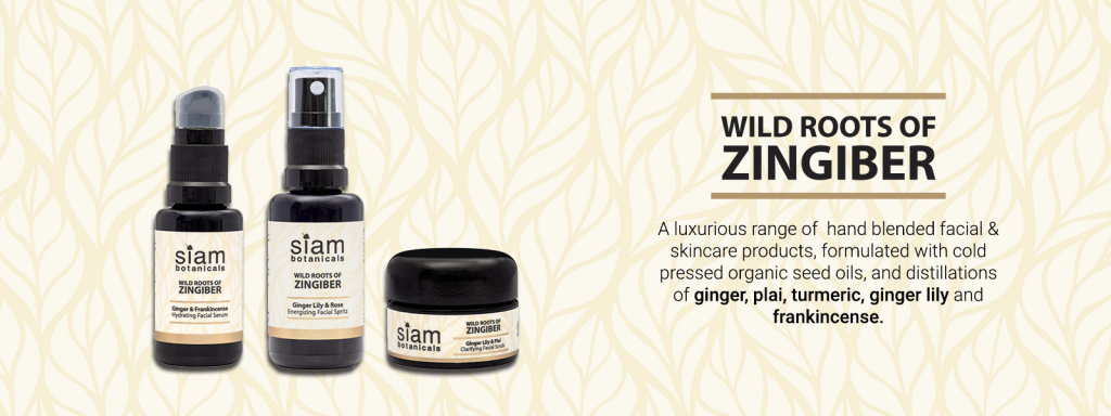 Siam Botanicals Wild Roots Of Zingibar Facial And Skin Care Banner